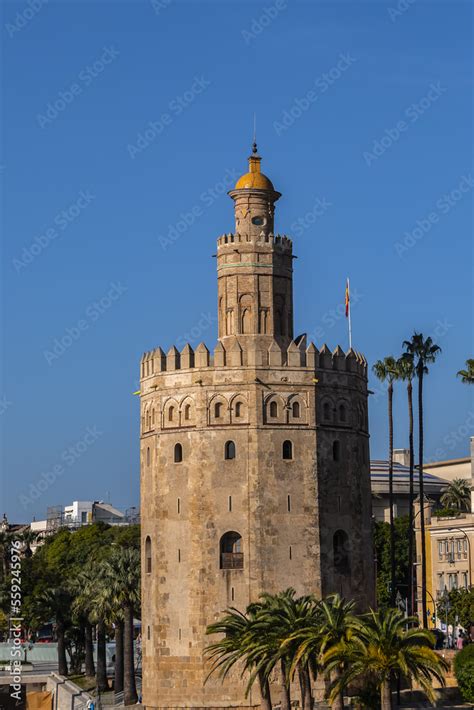 Golden Tower Torre Del Oro From 13th Century Located On The Left