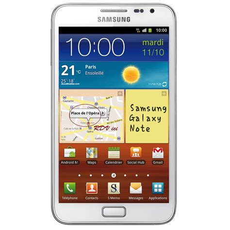 Samsung Galaxy Note Gt N7000 Blanc Mobile And Smartphone Samsung Sur