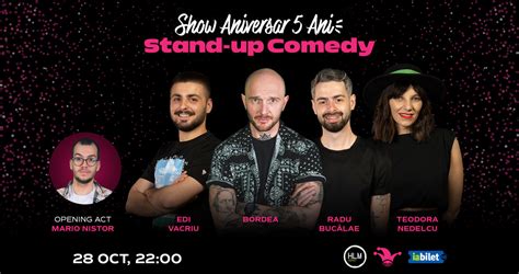 Bilete Show Aniversar Stand up comedy cu Bordea Radu Bucălae Edi