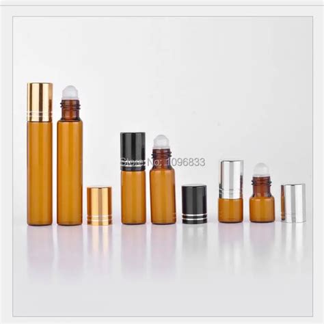 2 мл 5 мл 10 мм Янтарное стекло рулон на флакон для эфирного масла ...