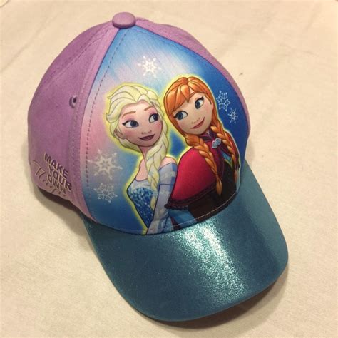 Disney Accessories Disney Girls Frozen Elsa Anna Baseball Cap