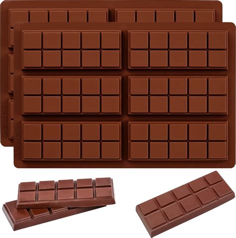 YXHZVON Moules à Chocolat en Silicone 2 Pièces Moule Tablette Chocolat