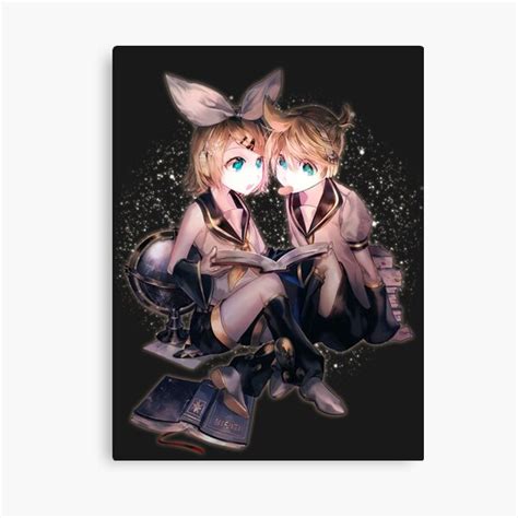 Cute Kagamine Rin Kagamine Len Lewd Waifu Kawaii Hot Vocaloid Sexy Anime Girl Lolita Canvas