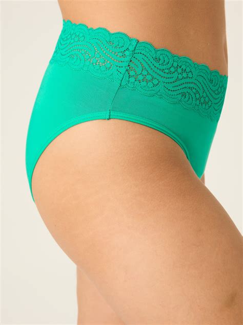 Menstrua N Kalhotky Modibodi Sensual Hi Waist Bikini Moderate Heavy Jade Modi J