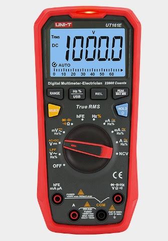 Мультиметр с автоматическим выбором диапазона измерения UNI-T UT161E