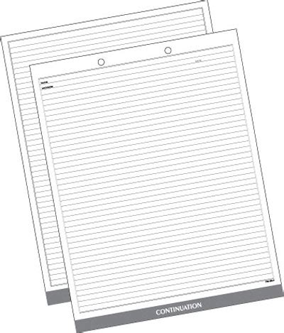 continuation sheet continuation form