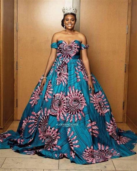 African Ball Dress Ankara Women Dress African Reception Etsy