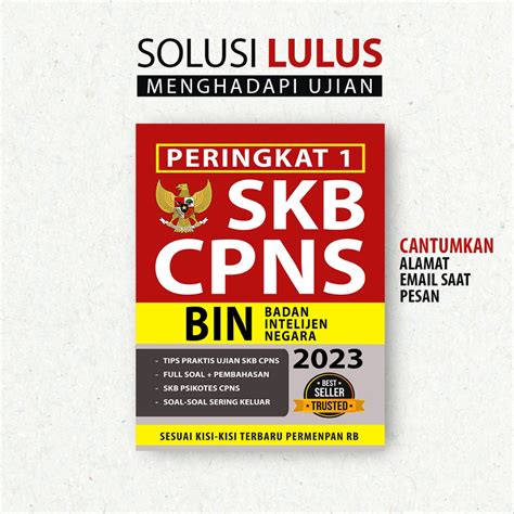 Jual SKB CPNS SEKJEN BIN 2023 FULL SOAL DAN PEMBAHASAN SKB CPNS BIN