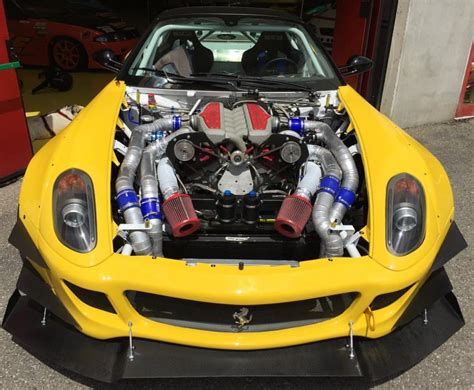 Hp Twin Turbo Ferrari Drift Car Puts Up A Tire Shredding Show