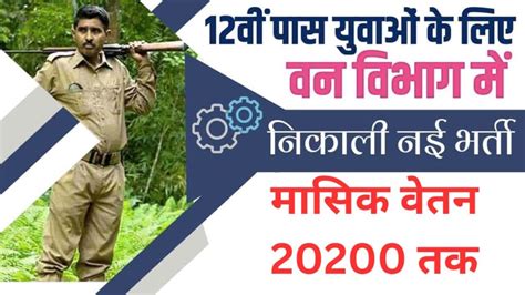 Upsssc Forest Guard Recruitment 2023 सैलरी 20200 12वीं पास कर सकते