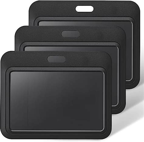 Uniclife Porte Badge Coulissant En Plastique Dur Noir Horizontal Avec