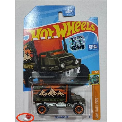 Hot Wheels Baja Hauler Factory Sealed 2023 Minor Softcorners Card Shopee Malaysia