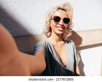 Sexy Blonde Selfie Images Stock Photos Vectors Shutterstock