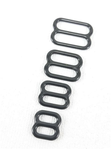 Lingerie Making Metal Slider Black Bra Straps Regulator Etsy