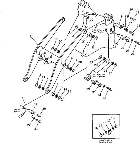 419 70 00010 Komatsu LIFT ARM ASS Y