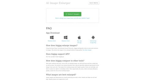 bigjpg.com / AI Image Enhancer / Best tools - GoGetGPT.com