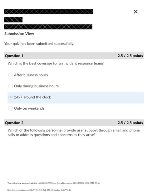 SOLUTION Cyb 250 5 1 Reading Quiz V1 Pdf Studypool