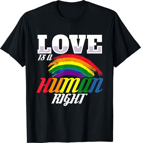 Love Is A Human Right LGBT Lesbian Gay Bisexual Transgender Plus Size Casual Trend T Shirt2