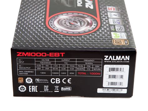 Zalman ZM1000-EBT 1000 W Review - Packaging, Contents & Exterior ...