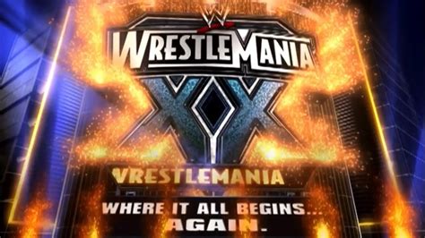 Wwe Wrestlemania 20 Intro W Graphics And Minitron Youtube