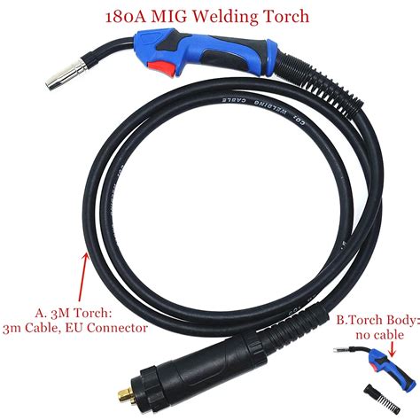 MB 15AK MIG MAG Welding Torch 180A Welding Torch MIG Welding Gun Air