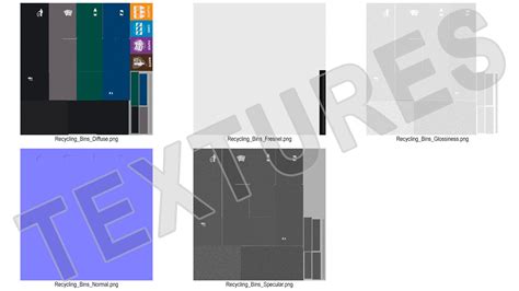 Sort Recycling Bins D Model Ds Blend C D Fbx Max Ma Lxo