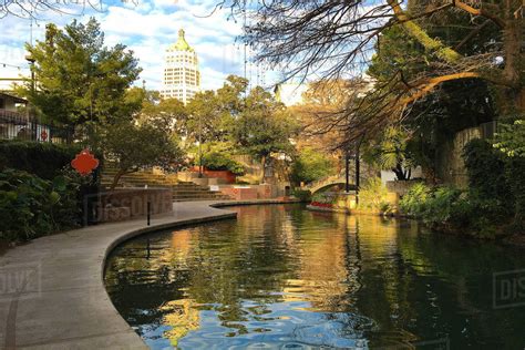 Beautiful View Of The San Antonio Riverwalk Stock Photo Dissolve