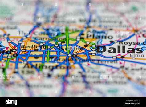 Map Of Garland Texas Hi Res Stock Photography And Images Alamy