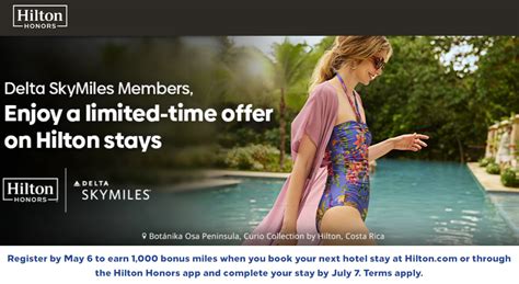 Expired Hilton Earn 1 000 Delta Airline Miles Per Stay Doctor Of