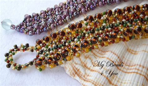 Beading Tutorials and Patterns Beaded Bracelet Pattern - Etsy