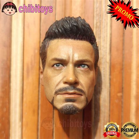 Jual Head Sculpt Hot Toys Tony Stark Ironman Headsculpt Kitbash Action Figure Ironman