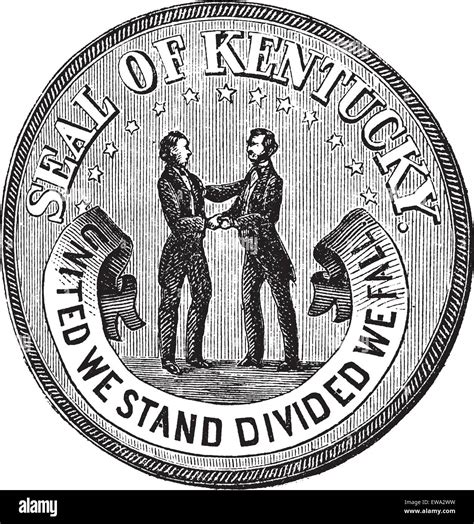 Kentucky State Seal Stock Vector Images Alamy