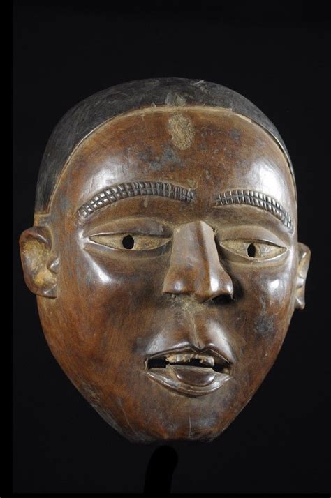 Masque Portrait Ancien Kongo Yombe RDC Zaire Objet N5137