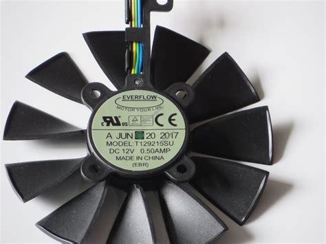 EVERFLOW T129215SU 12V 0.5A 4wires Cooling Fan with 4wires(4P) connector