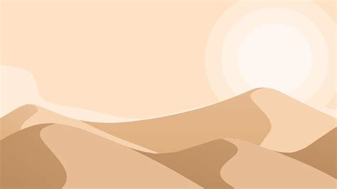 Sand Dune Landscape Illustration With Blazing Sun 7719467 Vector Art At Vecteezy