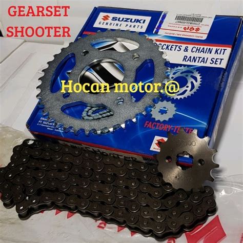 Jual GEAR GIR SET CHAIN KIT SPROCKET SET GER PAKET SHOOTER SHOTER