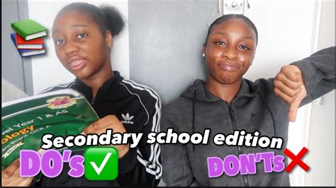 SECONDARY SCHOOL DO S DON Ts YouTube