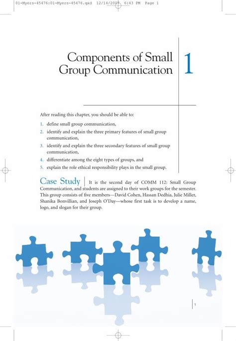 Pdf Components Of Small Group Communication Ponents Of Small Group Communication After