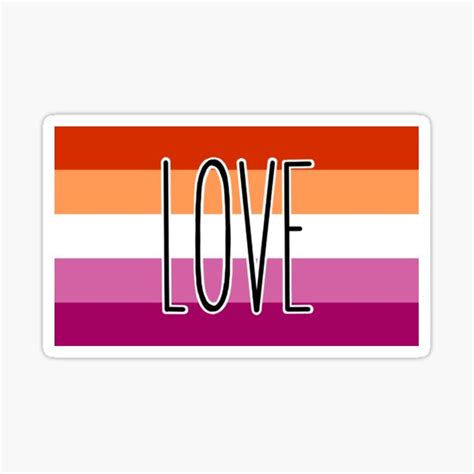 Lesbian Pride Sticker For Sale By Blueblaire Redbubble