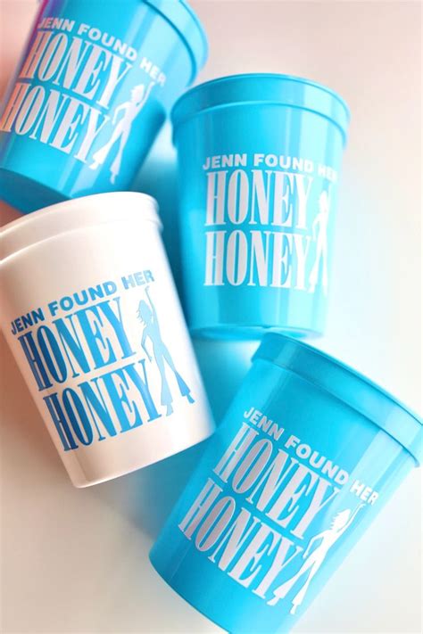 She Found Her Honey Honey Mamma Mia Bachelorette Cups Etsy In