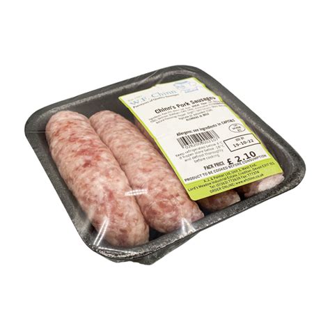 Chinns Fresh English Pork Sausages 450g Orchardlea Foods