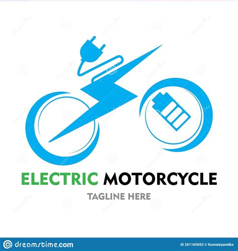 Elektrische Fiets Elektrische Motorfiets Eenvoudig Logo