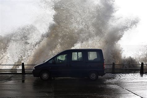 UK Weather Huge Waves And High Winds As Storm Imogen Batters England