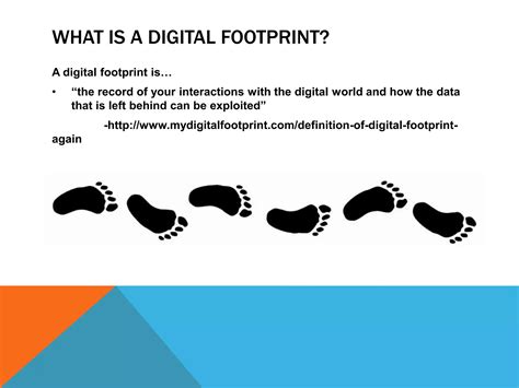 Digital footprint ppt | PPTX