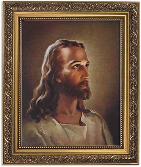 Gerffert Collection Sallman Head Of Christ Catholic Framed