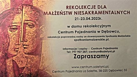 Rekolekcje małżeństw niesakramentalnych Parafia Matki Bożej