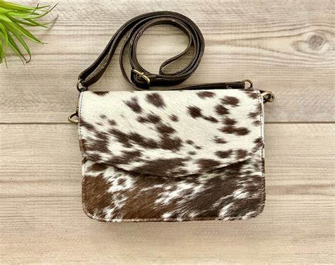 Cowhide Leather Crossbody Western Purse Cara Deluxe Decor