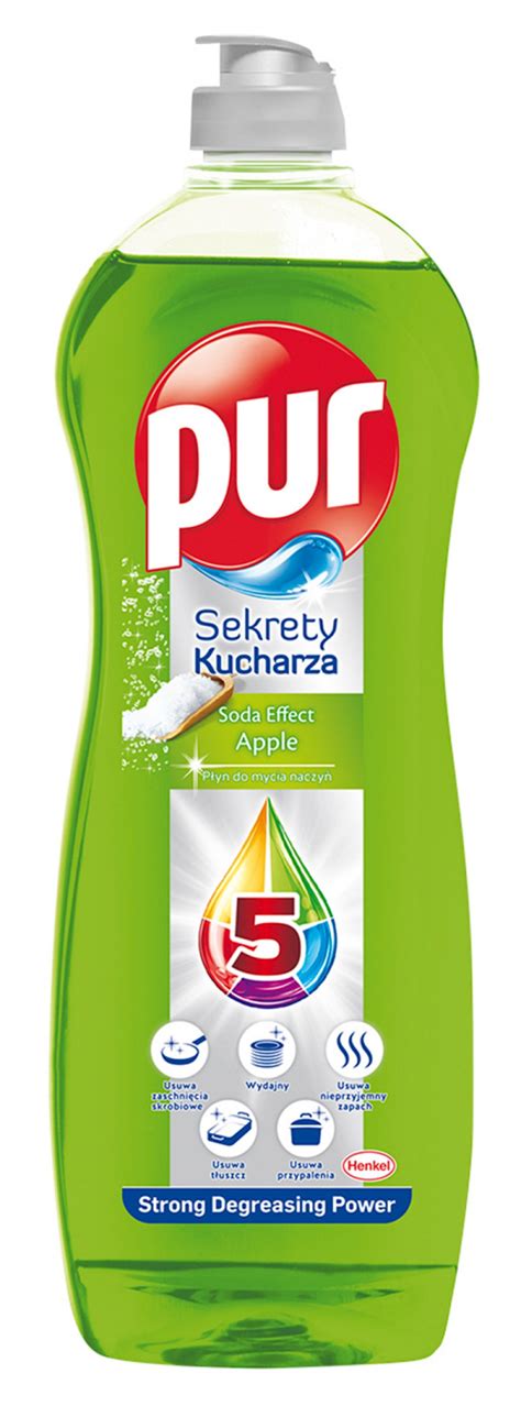 Płyn do mycia naczyń PUR Jabłko 750ml