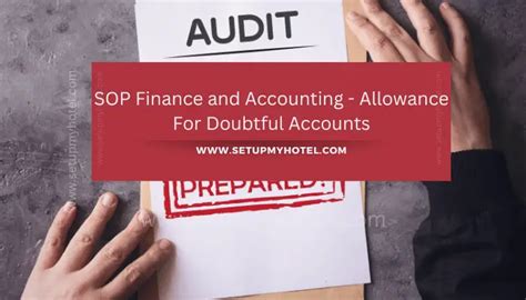 SOP Finance And Accounting Allowance For Doubtful Accounts SetupMyHotel