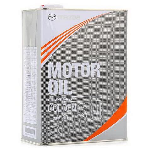 MAZDA MOTOR OIL GOLDEN 5W30 SM (K004-W0-512J) 4 л. Масло в двигателе ...